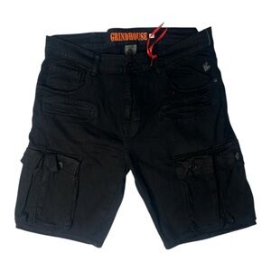 Men's Black Cargo Jean  shorts sz 36